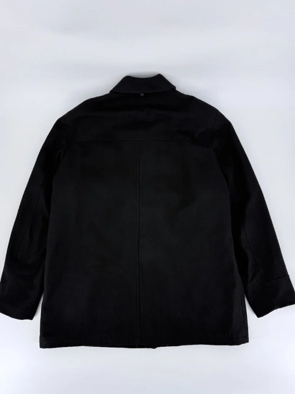 G.H. Bass Black Heavyweight Wool Blend Button Front Field Jacket Mens XL